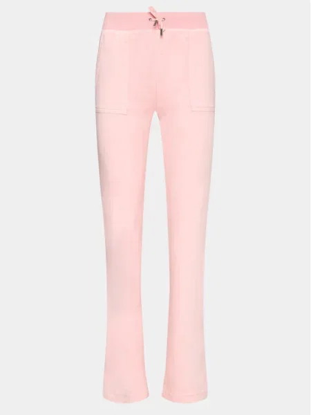 Спортен панталон Juicy Couture Del Ray с изчистен дизайн розово