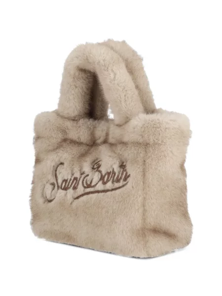 Geantă shopper Mc2 Saint Barth cu blană