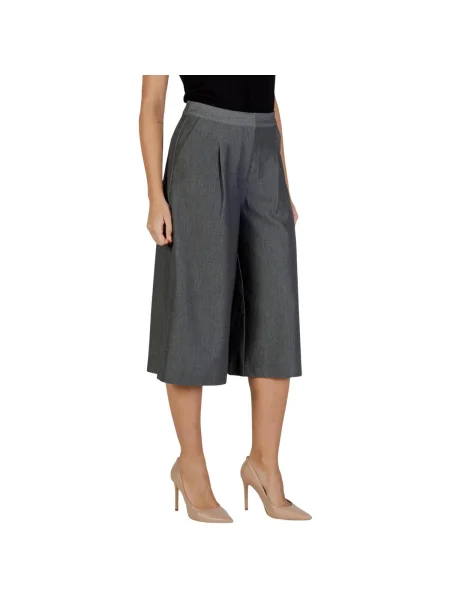 Pantaloni culottes Ichi negru