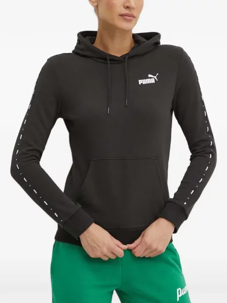 Hanorac cu glugă Puma cu imagine negru