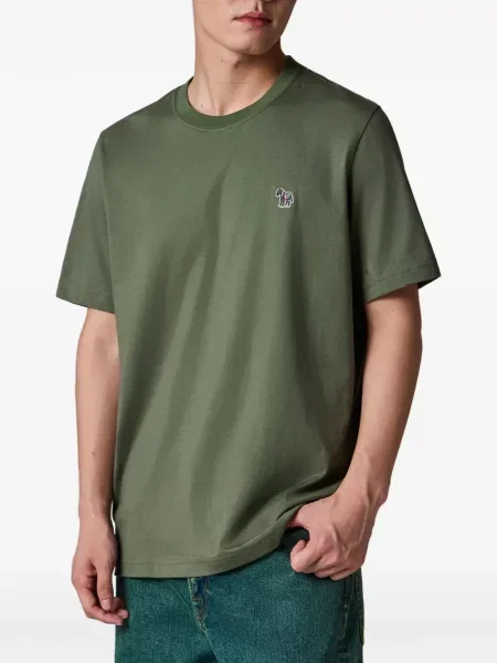 Tricou Ps Paul Smith cu model zebră cu autograf verde