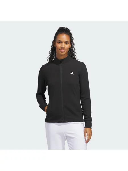 ADIDAS GOLF Sportovní bunda / bílá černá