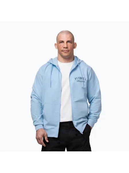 Hanorac cu glugă Pitbull West Coast cu glugă albastru