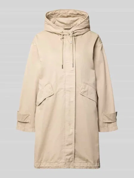 Parka o kroju regular fit z czystej bawełny Marc O'polo beżowa