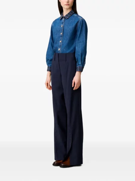 Pantaloni Claudie Pierlot albastru