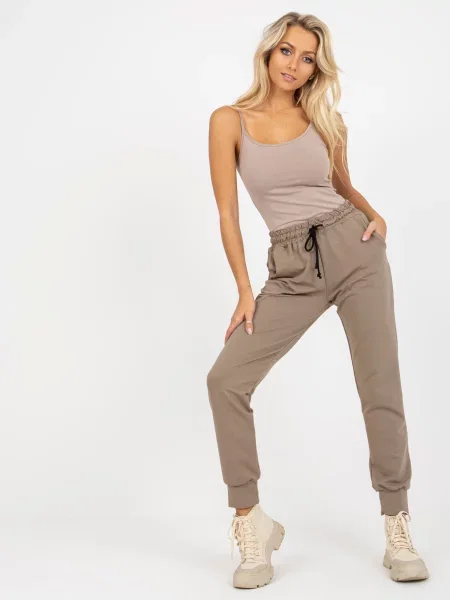 Pantaloni Fashionhunters bej