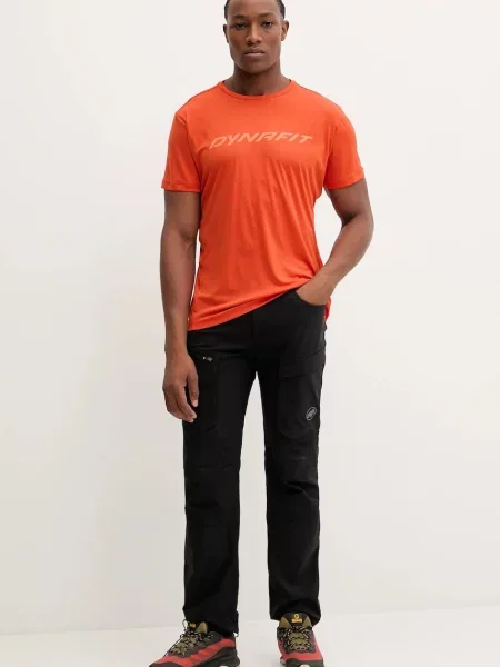Спортивна футболка Dynafit Traverse візерунок помаранчевий