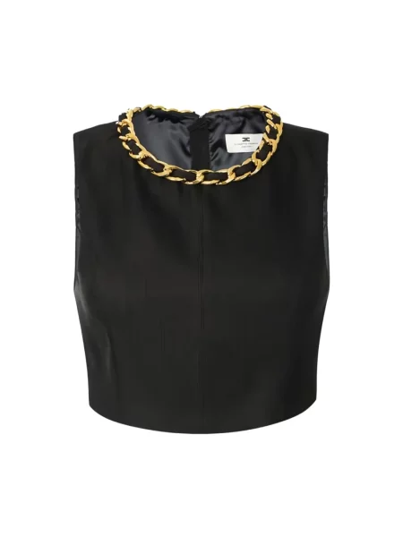 Top Elisabetta Franchi czarny