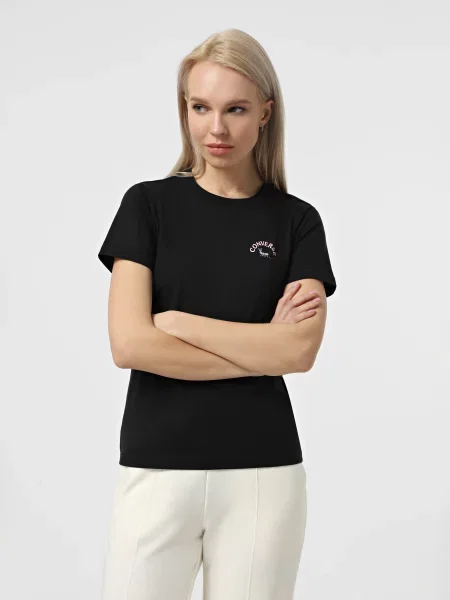 Футболка Converse в цветочек черная