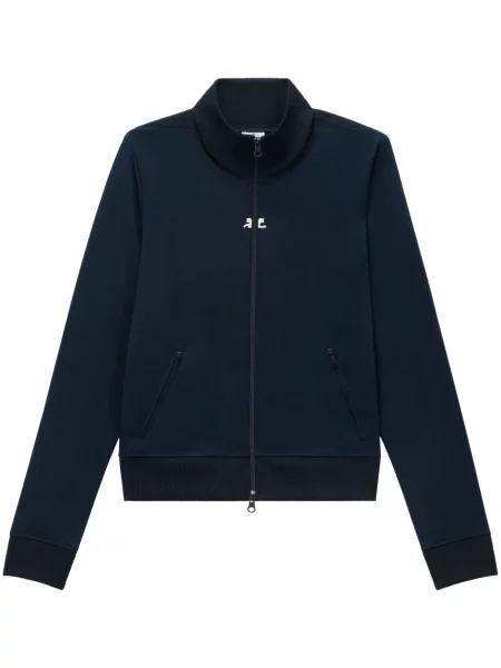 Geacă Courreges cu broderie albastru