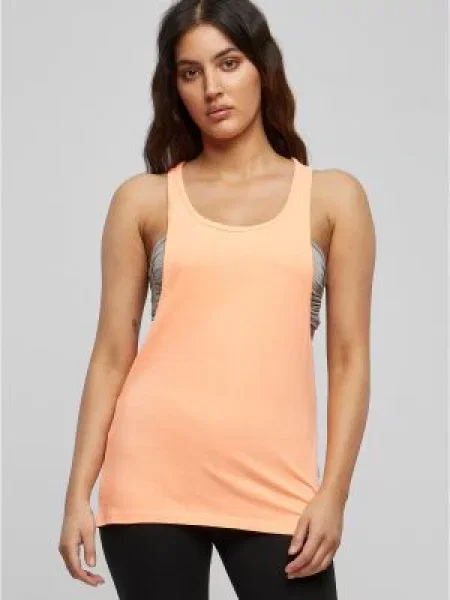 Majica brez rokavov Urban Classics oranžna