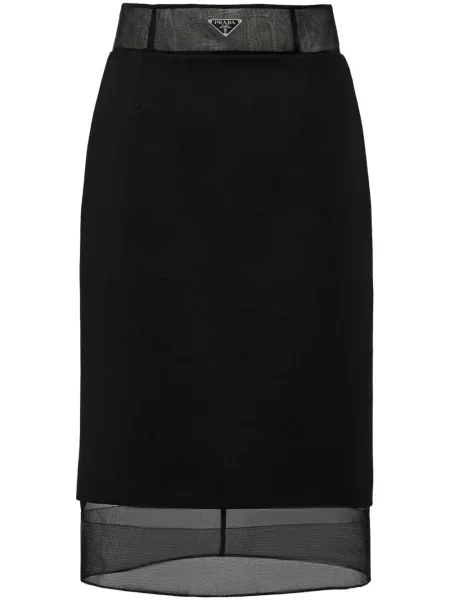 Fustă Prada de lână negru