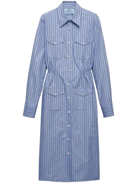 Sukienka koszulowa Prada niebieska