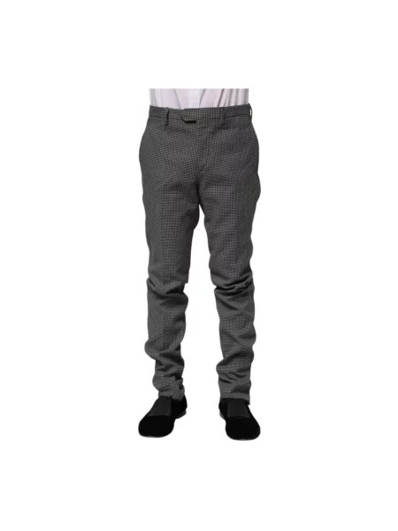 Spodnie Bencivenga w kratkę czarne