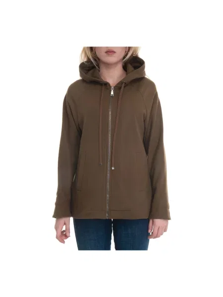 Bluza z kapturem Seventy z kapturem brązowa