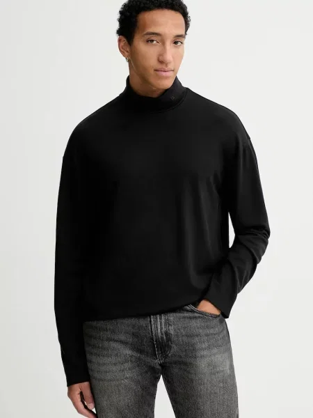 Tričko s dlouhým rukávem Calvin Klein černá