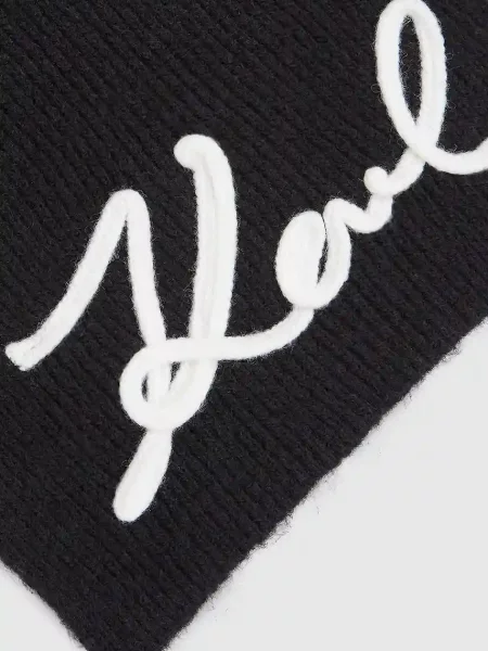 Fular Karl Lagerfeld de lână negru