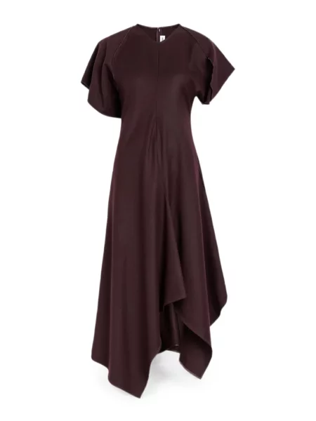 Rochie Victoria Beckham asimetrică roșu