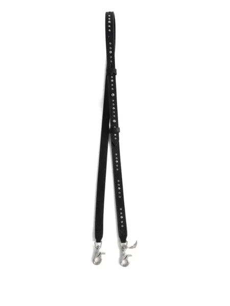 Geanta de piele Zadig&voltaire din piele cu tepi negru