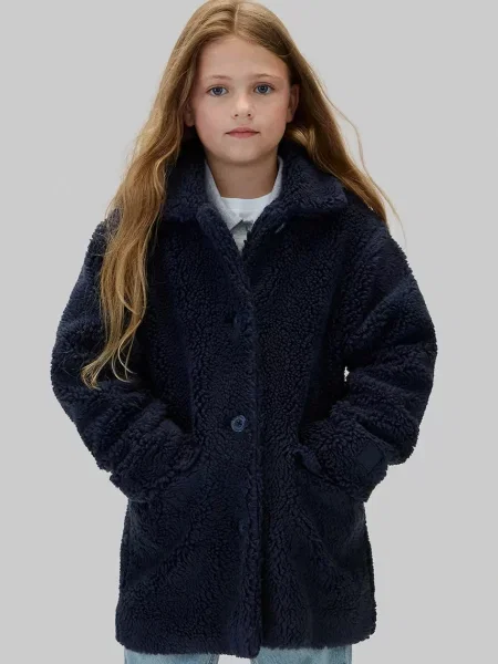 Calvin Klein Jeans jachetă din piele de oaie pentru copii