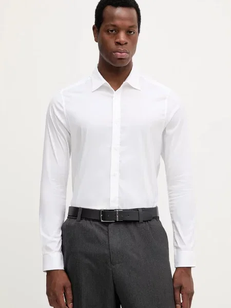 Košile Mos Mosh MANNY regular s klasickým límcem bílá