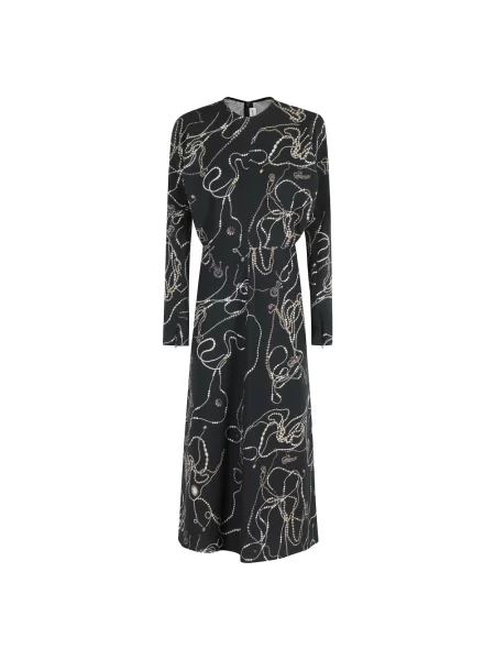 Sukienka midi Victoria Beckham czarna