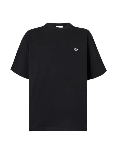 ADIDAS ORIGINALS Tricou Trefoil Essentials' negru