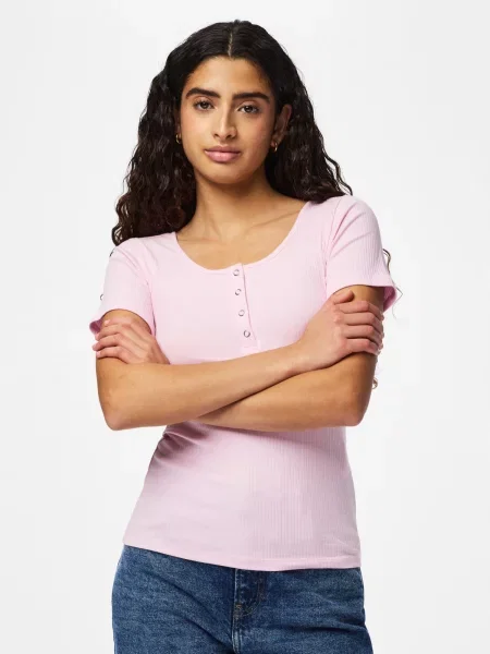 PIECES Tricou PCKITTE' roz