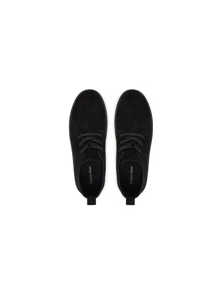 Kotníková obuv Calvin Klein Hybrid Clean Mid Lace Up Su černá
