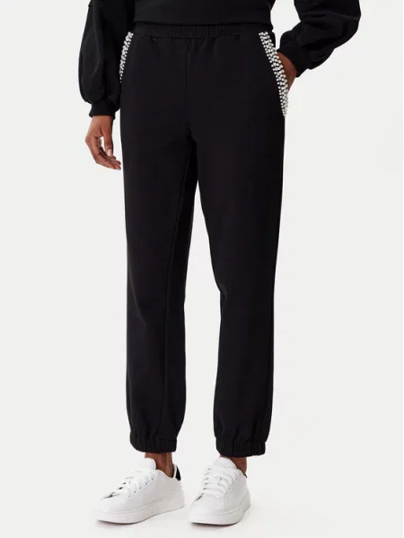 TWINSET Спортивні штани чорний