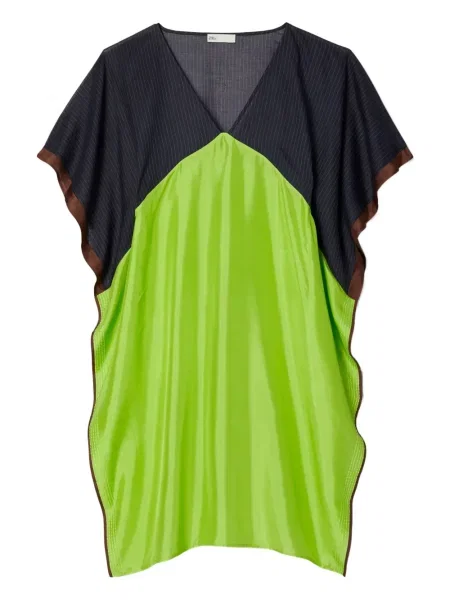 Rochie midi Tory Burch până la genunchi de costum verde