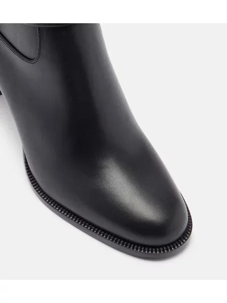 Cizme scurte Christian Louboutin din piele negru