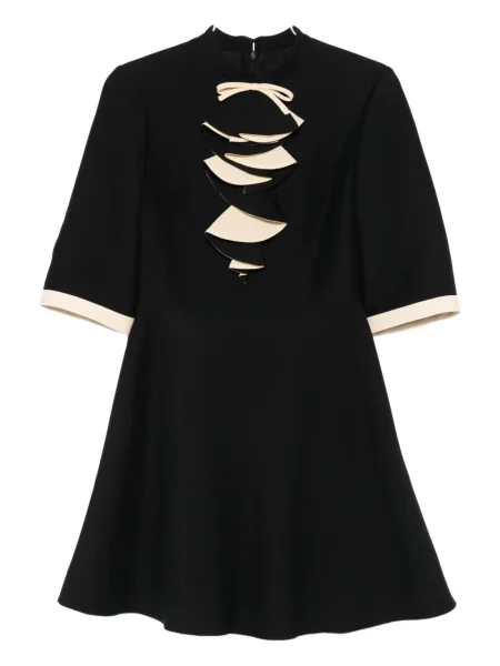 Rochie mini Valentino Garavani cu funde de costum negru