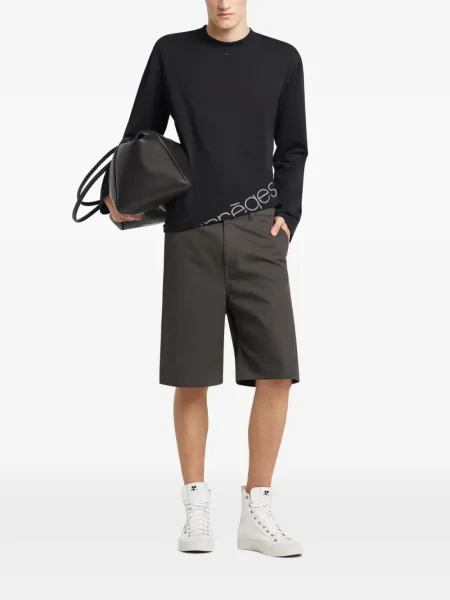 Tricou Courreges lung negru