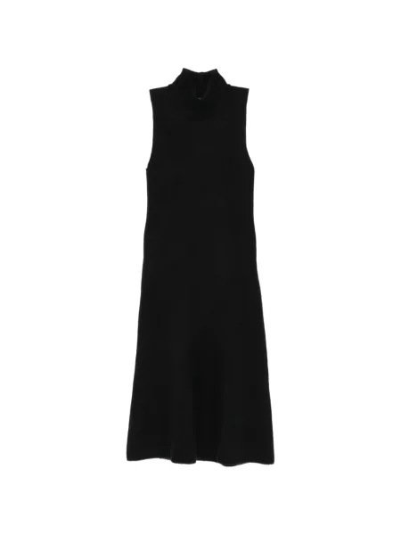 Rochie midi Magda Butrym fără mâneci negru