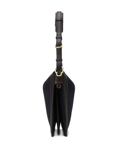 Geantă Lanvin din piele de căprioară albastru