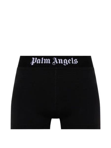 Pantaloni scurți Palm Angels cu autograf negru