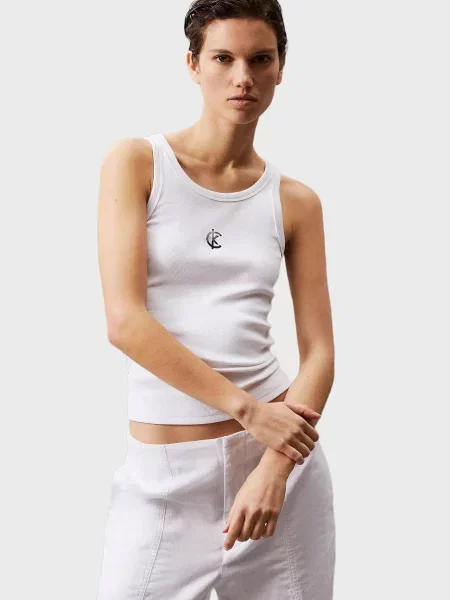 Майка Calvin Klein Jeans біла