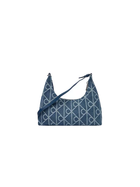 Calvin Klein Kabelka na rameno denim / biela modrá