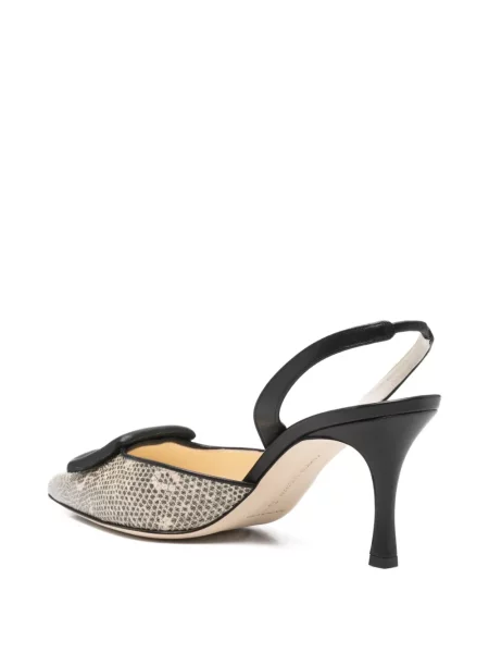 Pantofi cu toc Manolo Blahnik cu cataramă slingback