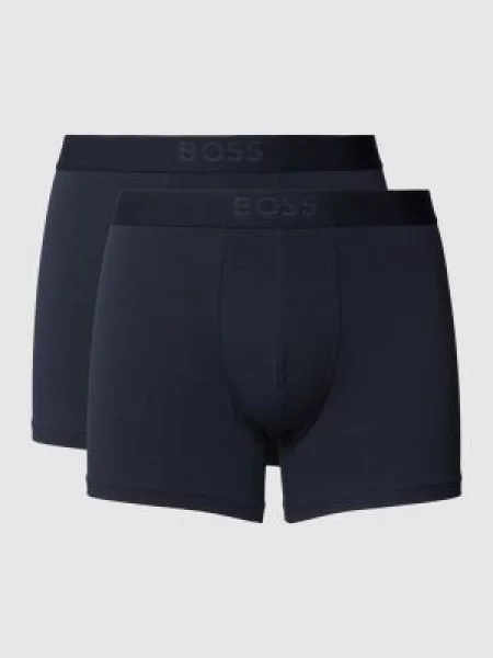Obcisłe bokserki z z logo w zestawie 2 szt. model ‘UltraSoft’ Boss granatowe