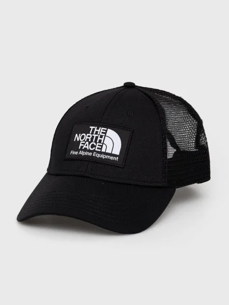 Шапка The North Face с апликация черно