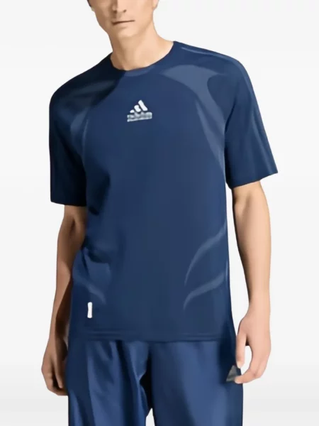Tricou Adidas din jerseu albastru