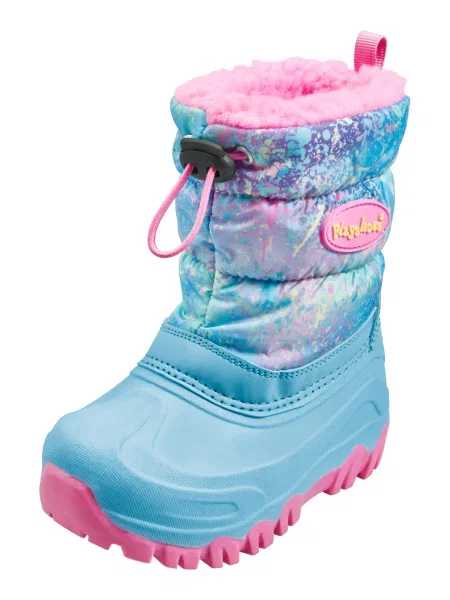 PLAYSHOES Μπότες για χιόνι Regenbogen γαλάζιο / ανοικτό / λιλά / ροζ πράσινο