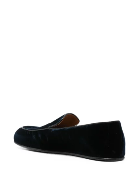 Pantofi loafer Tom Ford de catifea albastru