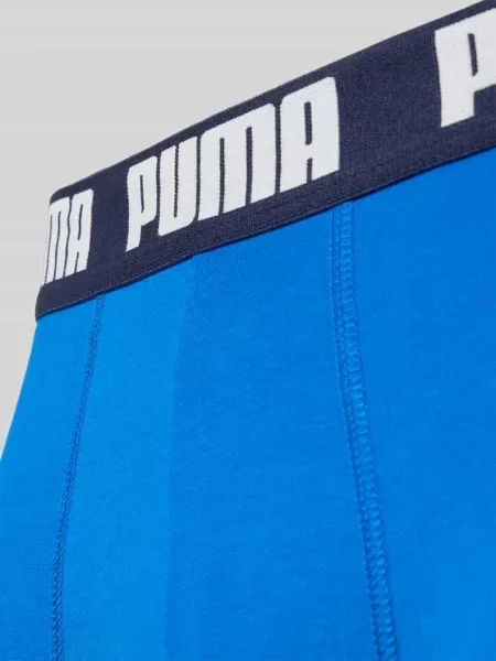 Bokserki o kroju slim fit z mieszanki bawełny w zestaw 2 szt. model EVERDAY' Puma błękitne