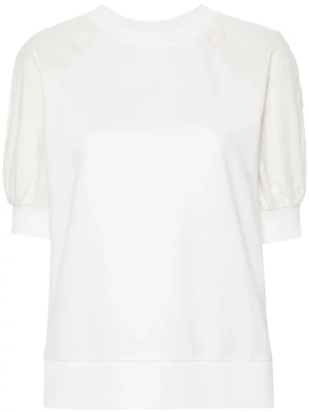 Koszulka Moncler sznurowana koronkowa