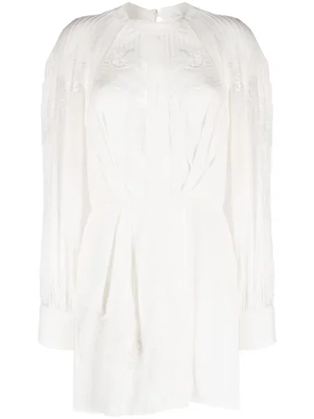 Rochie Iro din dantelă de costum alb