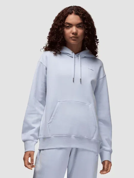 Флисовое худи Jordan голубое