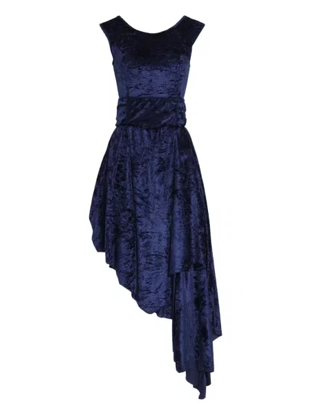 Rochie midi Amir Slama până la genunchi de costum albastru